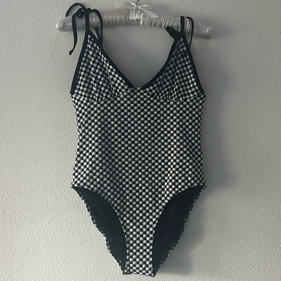 {Solid & Striped} Brand New Baby Gingham Jacquard One Piece - Picture 5 of 11